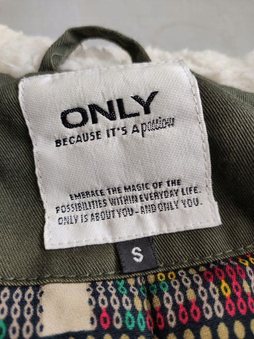 Only fajna zimowa zielona kurtka damska rozm s