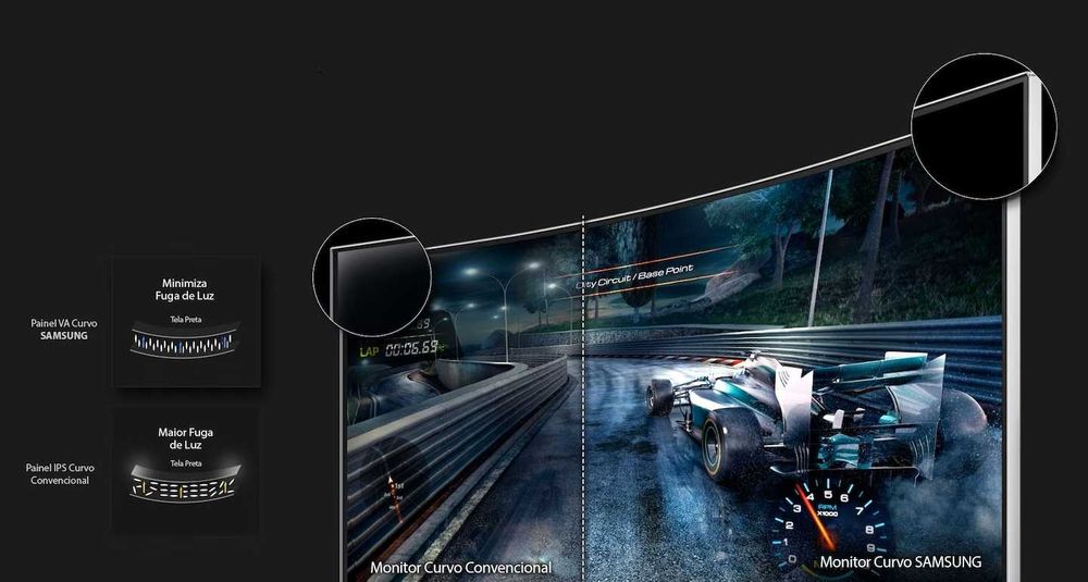 Monitor Curvo SAMSUNG C24F390FHU 24'' - Full HD - VA - FreeSync - 72HZ