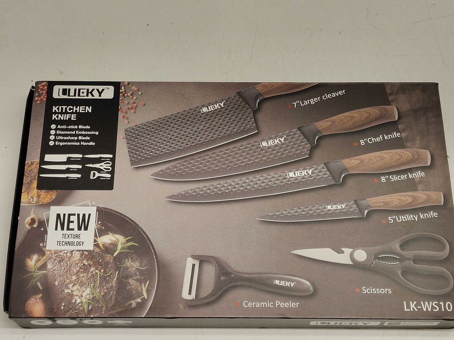 Zestaw noży ze stali nierdzewnej zestaw kuchenny 6 elementów