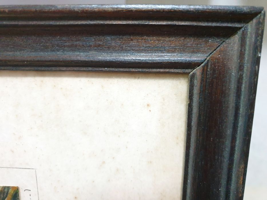 WALDEMAR: Aguarela paisagística "Aldeia escondida" assinada de 1976