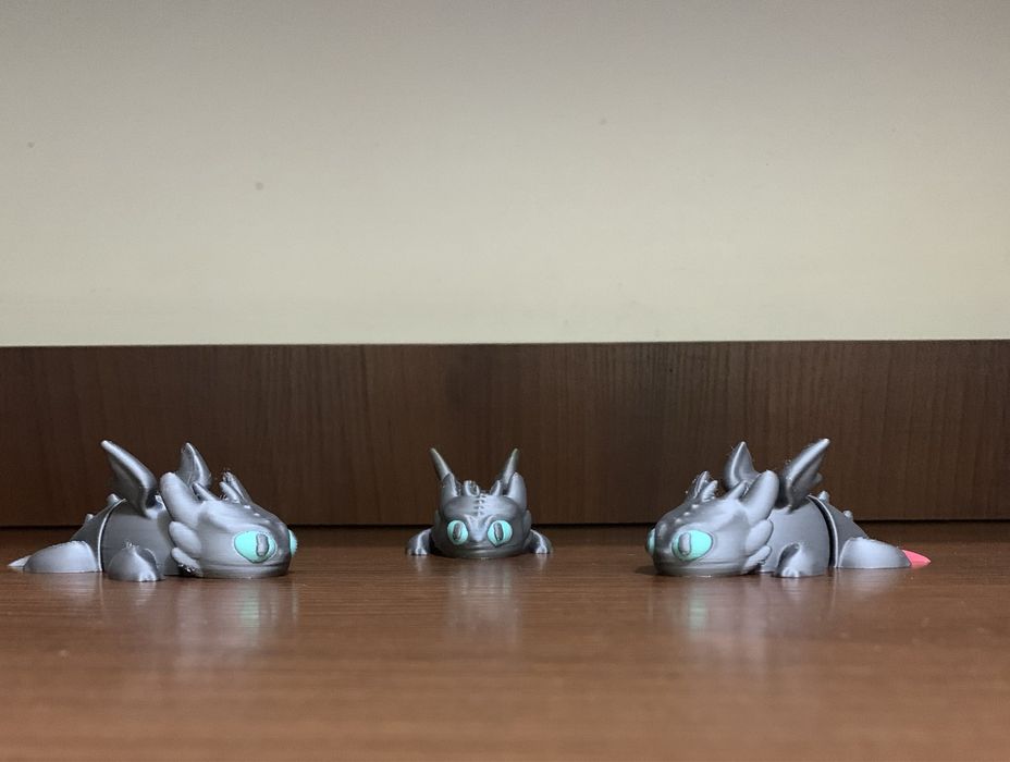 Рухлива іграшка-брелок дракончик Фурія(беззубик)