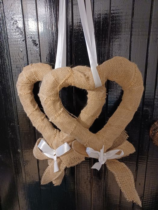 Dekoracja dwa duże serca