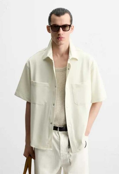 Комфортна куртка-рубашка (overshirt) Zara, розмір М