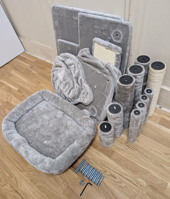 Trixie Drapak dla Kota Junior Pepito Szary 48x48x98 Małe Koty Kocięta