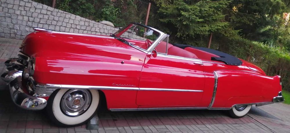 Auto zabytkowe do ślubu jedyny w Polsce Cadillac 1952 Cabrio