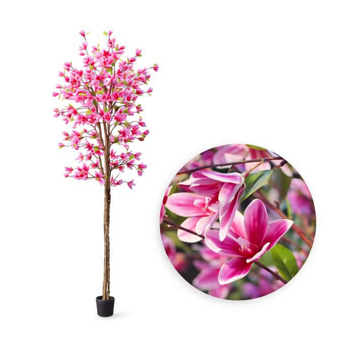 Sztuczna magnolia w doniczce hal żywa 180 cm XL premium