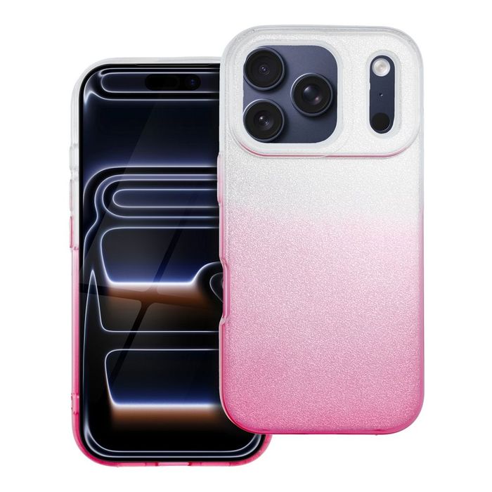 Futerał Shining Do Iphone 17 Pro Transparentny Różowy