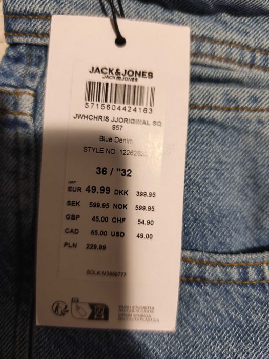 Spodnie męskie jeans