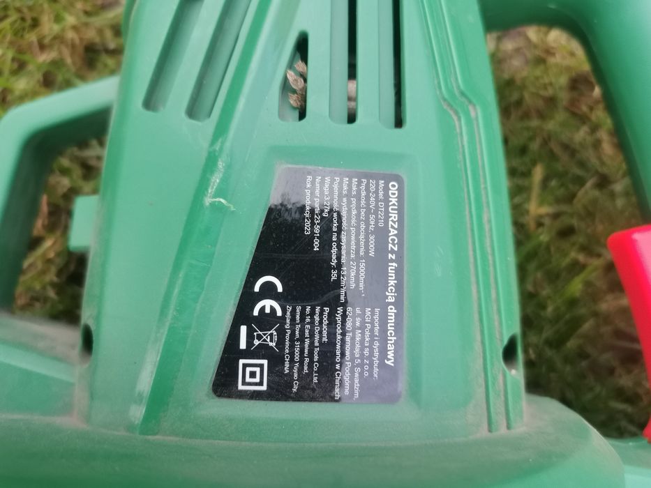 Odkurzacz do liści z funkcją dmuchawy