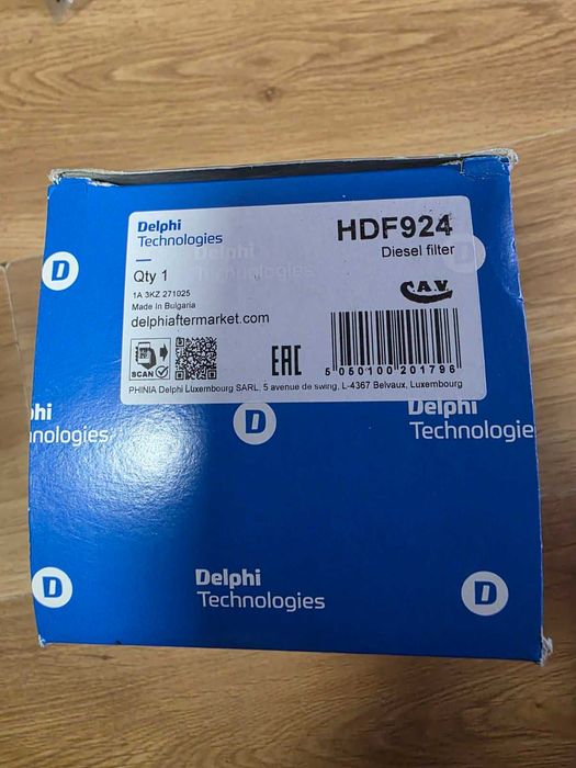HDF924 Delphi Паливний фільтр
