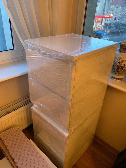 Komoda Ikea MALM, 2 szuflady, biały, 40x55 cm