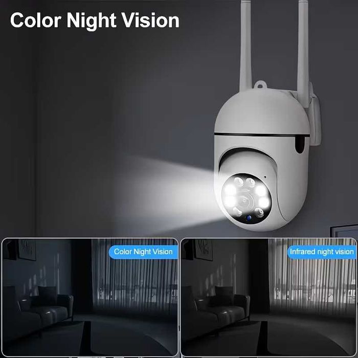 Розумна бездротова Wi-Fi камера з нічним режимом