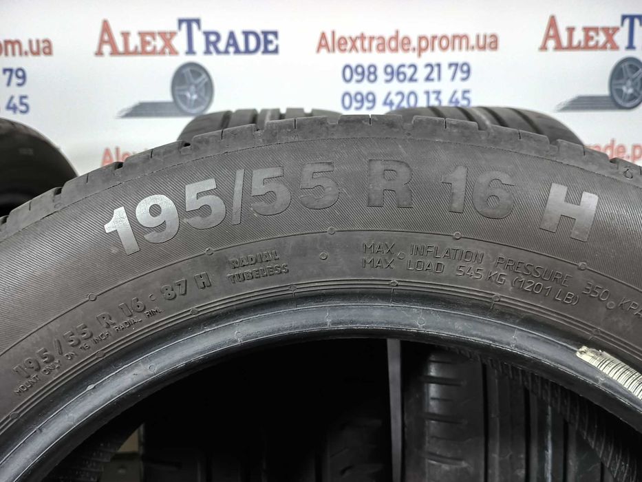 4 шт. 195/55 R16 Continental ContiEcoContact 5 літні шини бу