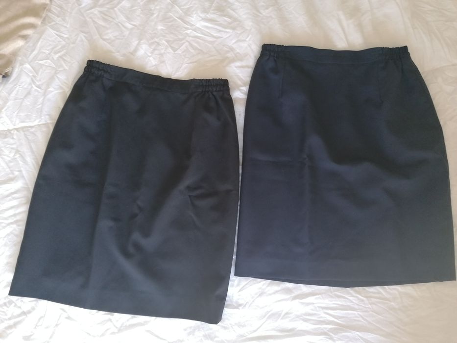 Saias Bragard preto e azul escuro