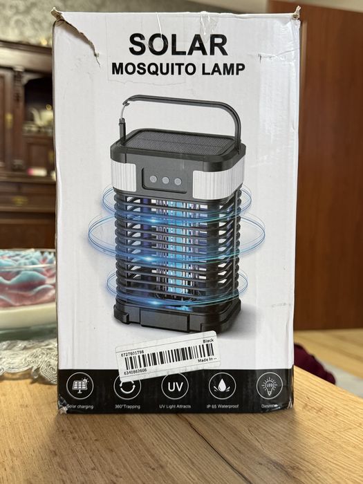 Lampa solarna na komary UV sprawna uszkodzony uchwyt