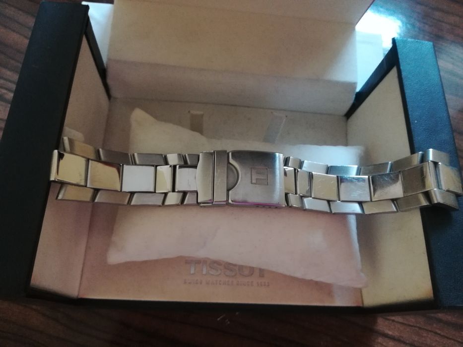 Tissot bransoletka męska plus pudełko z dokumentami