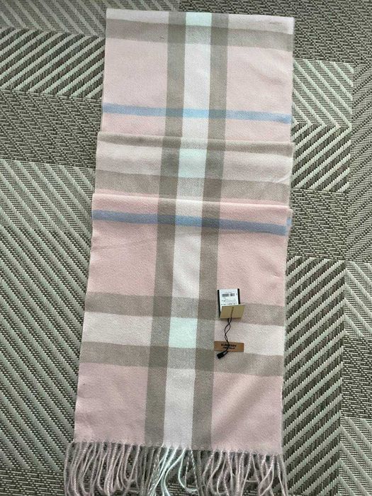 Шарф Burberry Pink кашеміровий