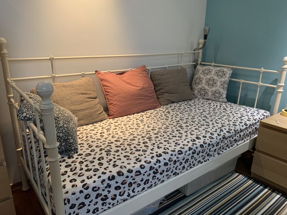 Ikea Tromsnes stylowe łóżko leżanka