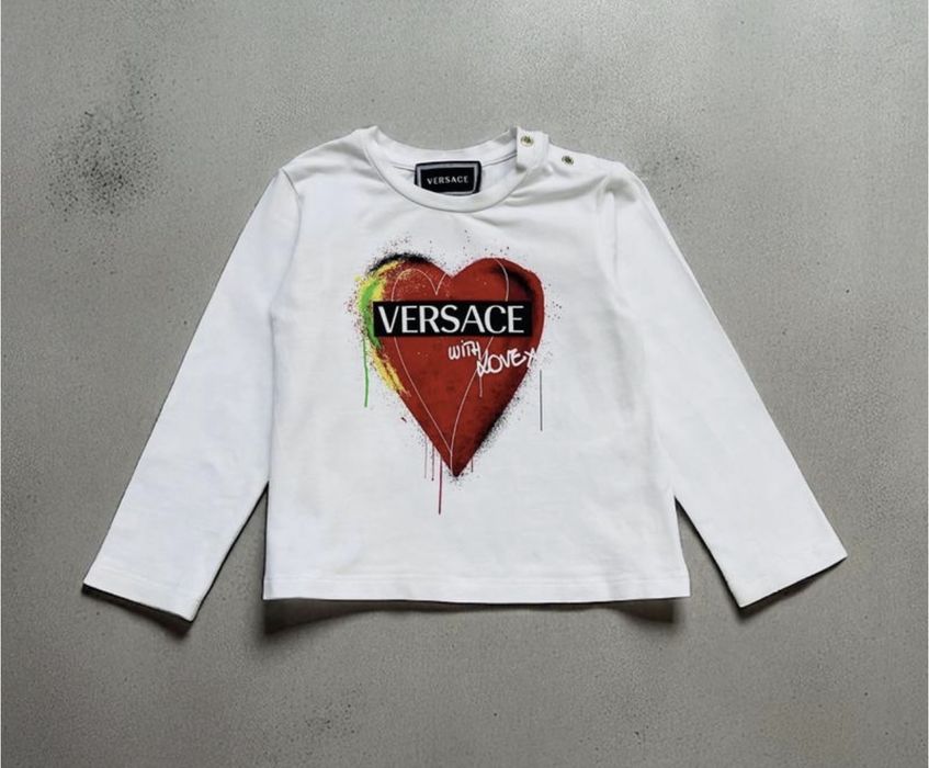 Оригінальний лонгслів Versace на зріст 86 см