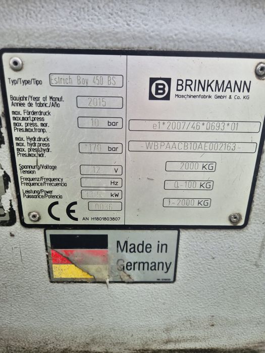 Pompa do betonu Mixokret Brinkmann