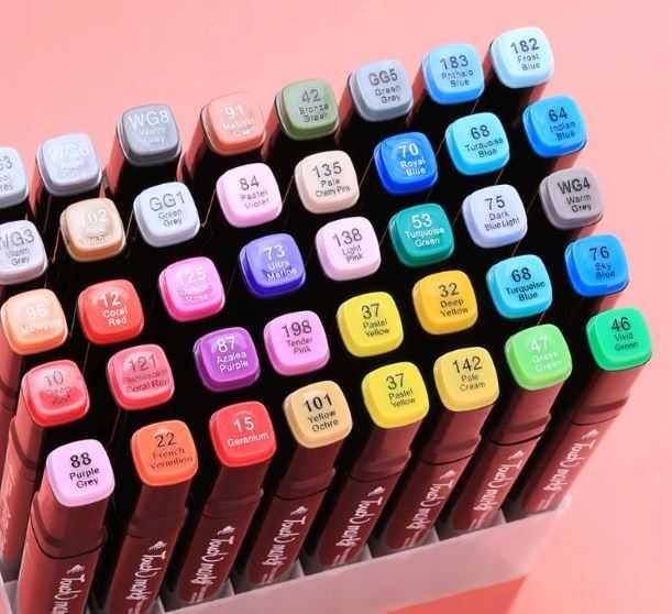 Markery dwustronne - dla Dzieci - 168 sztuk