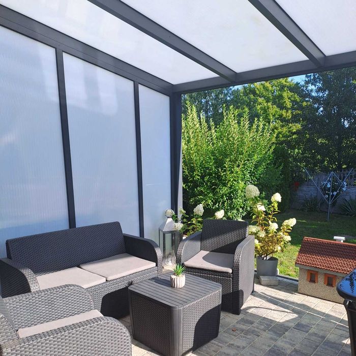 Aluminiowe zadaszenie tarasu 5,06 x 3,00