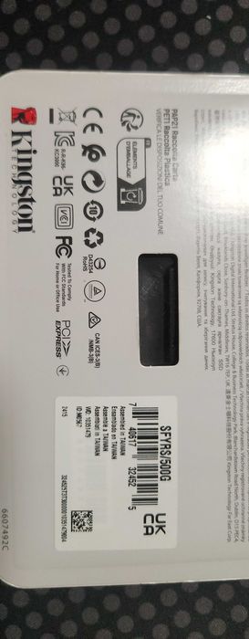 Disco nvme 500gb kingston fury renegade