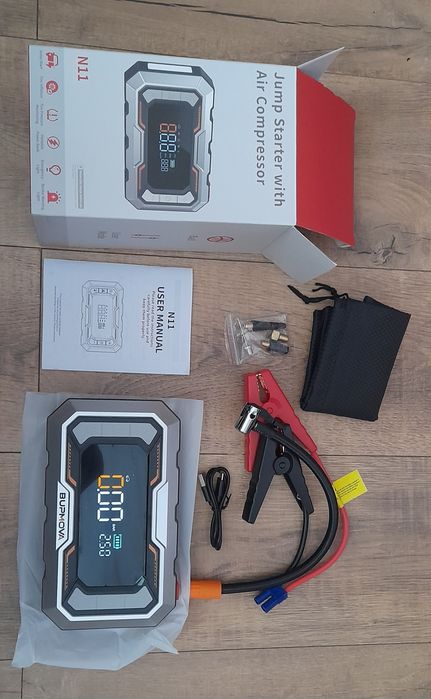 Power bank, urządzenie rozruchowe z kompresorem
