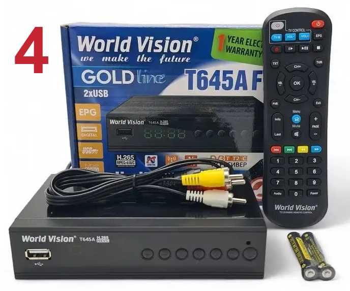 тюнер Т2 приставка WV644 645A Lan YouTube, 400iptv кан, гарантія 1 рік