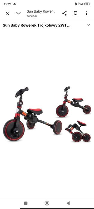 Rowerek Sun baby Rapido 2w1