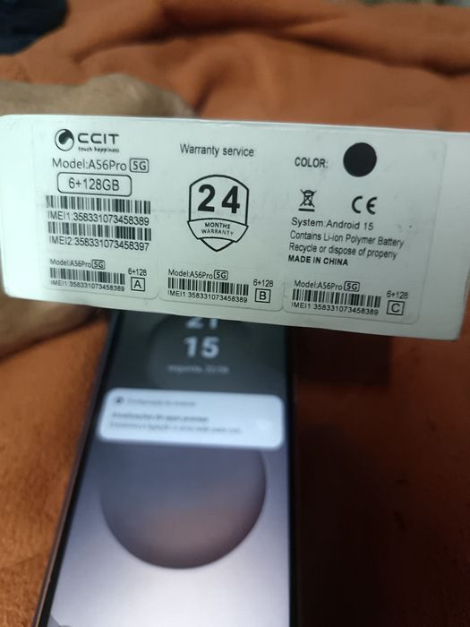 Note CCIT A56pro _128/6 _pleno funcional