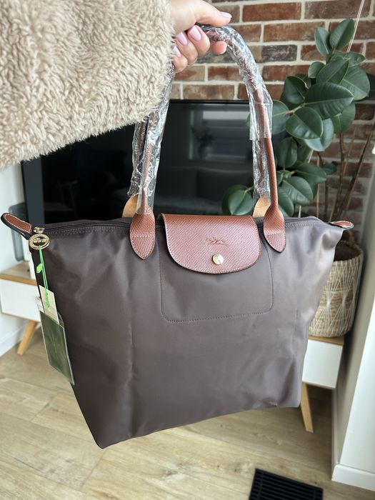 Torebka Longchamp brązowa L