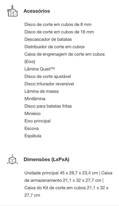 Processador de comida (the paradice 16)