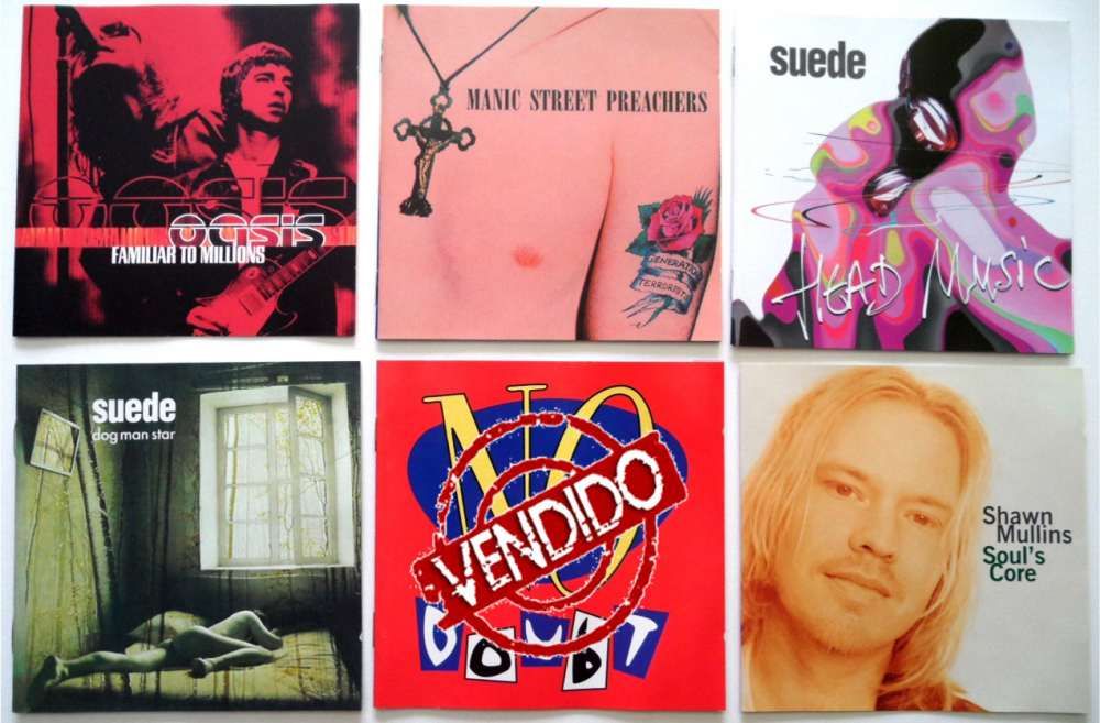 CD's Manic St Preachers, Blur, Oasis, Suede, No Doubt (individua/lote)