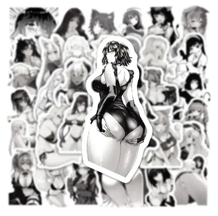 Стикеры наклейки виниловые хентай вайфу Waifu секси девушки аниме