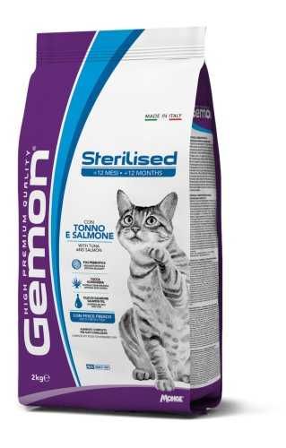 Сухий корм Gemon Cat Sterilised стерилізованих для котів тунeць з лососем 7 кг