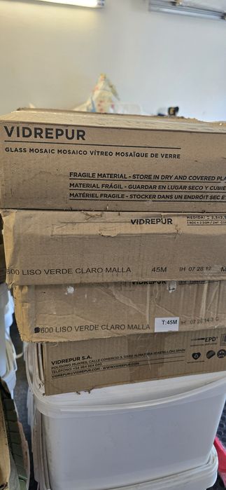 Pastilha vidreira verde