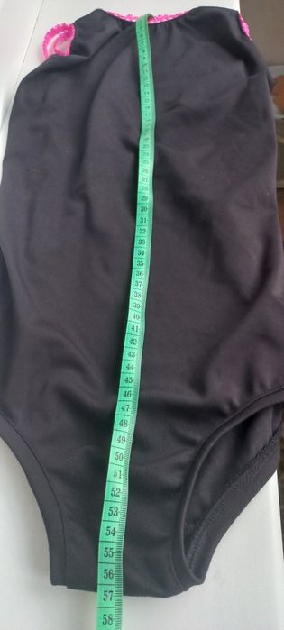 Тренувальний комплект для бальних танців боді в спідничка з бахромою