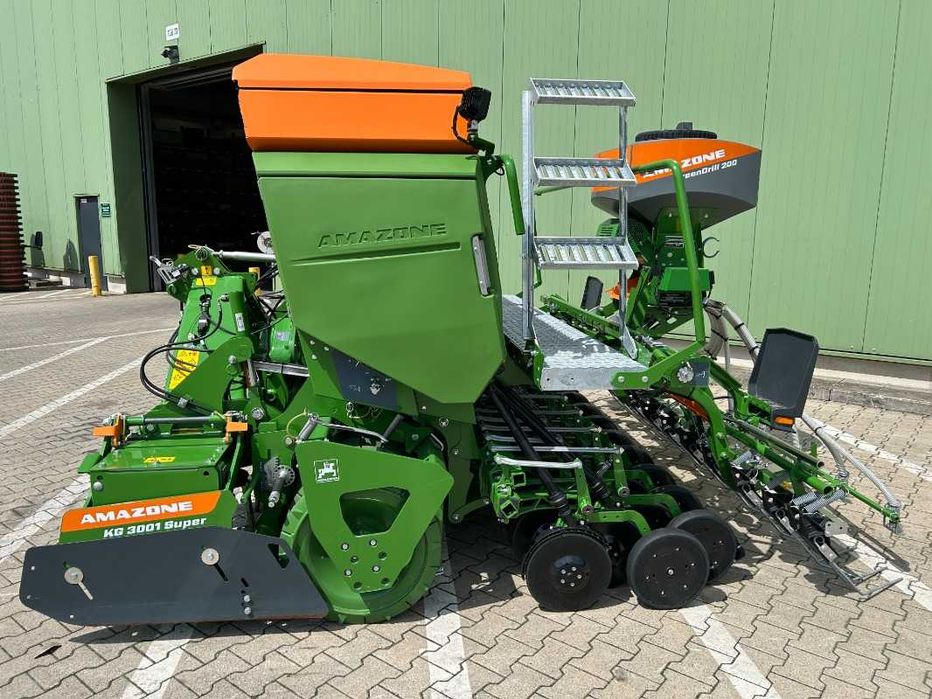 Agregat uprawowo-siewny Amazone KG 3001 Super + Cataya 3000 Super + GreenDrill 200-E