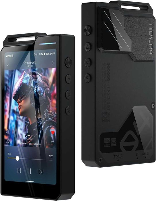 ‼️ Hiby R4 (Black/Orange) - портативный Hi-Res плеер 768kHz/32bit LDAC