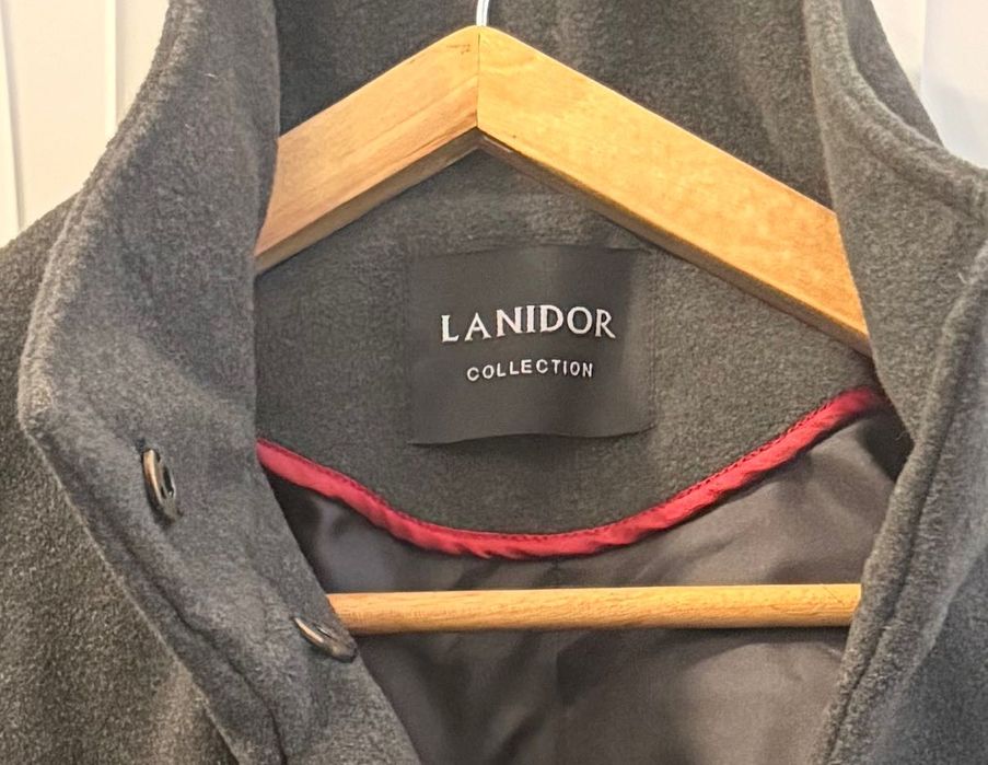 Casaco cinza comprido, XS, pouco uso