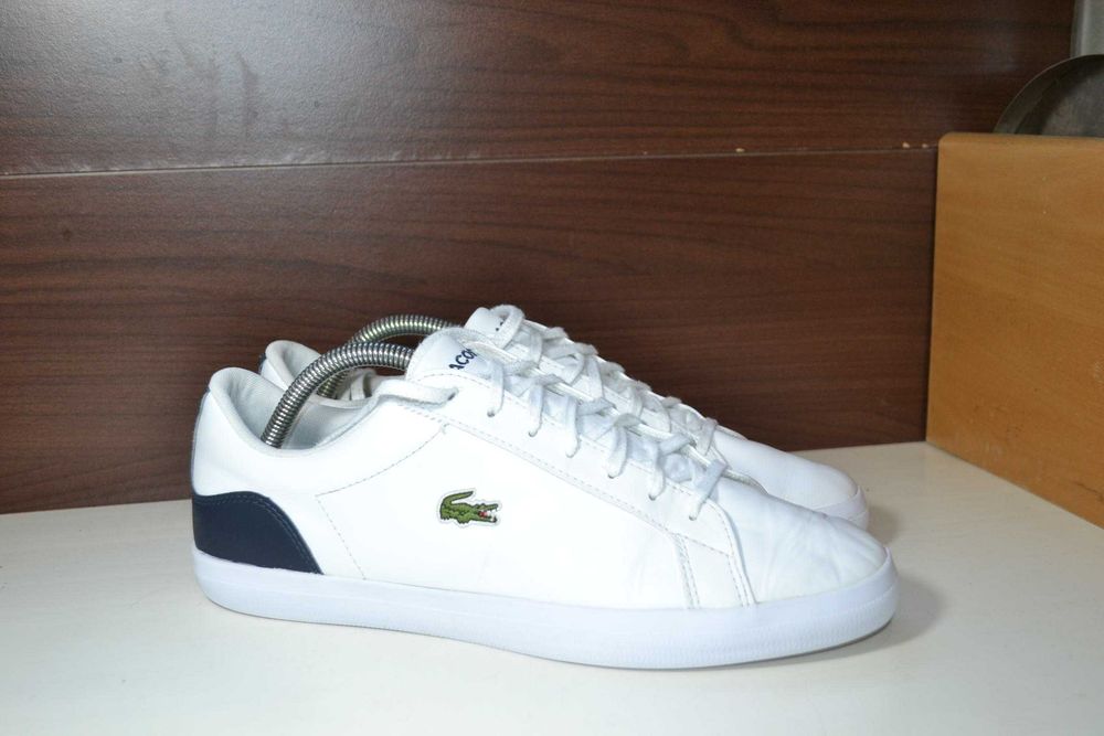 Lacoste 43р кожаные кроссовки сникерсы кеды оригинал