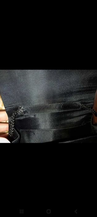 Pochete de cerimónia, preta.