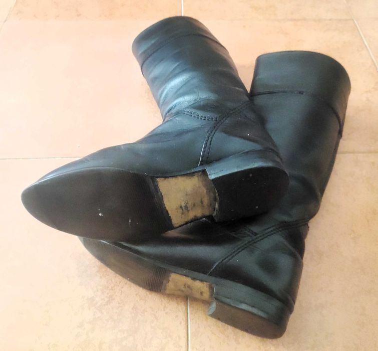 Botas de senhora de cano alto