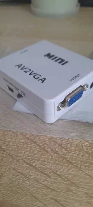 Відеоконвектор mini AV to 2VGA RCA Video Adapter with 3.5mm