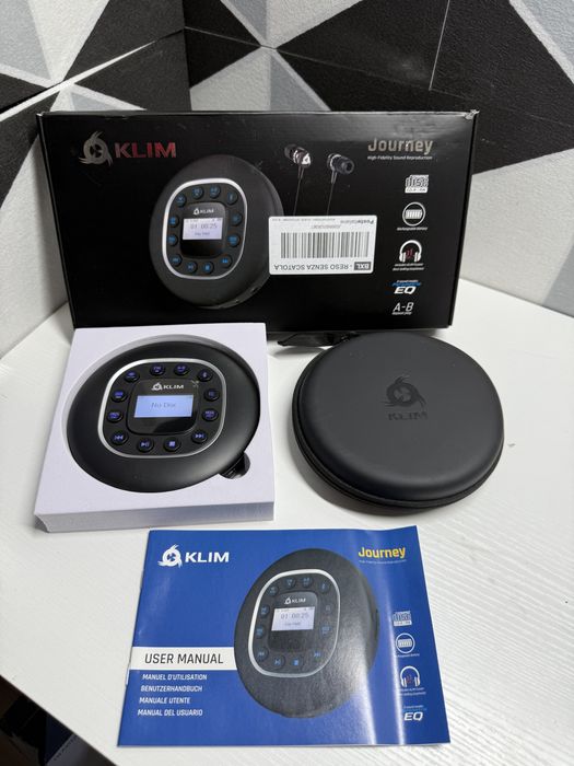 Przenośny odtwarzacz CD KLIM Journey Discman Bluetooth SD FM NOWY