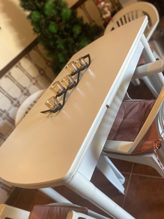 Mesa extesivel branca