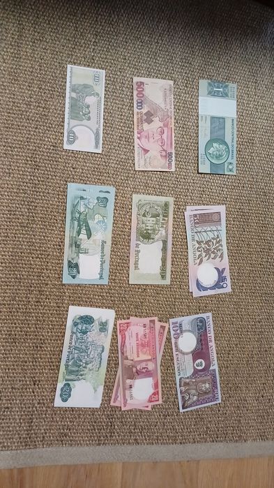 Notas antigas diversas