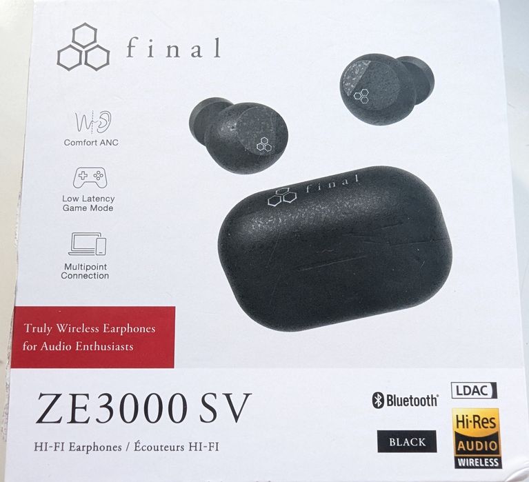 НОВЫЕ! Беспроводные внутриканальные наушники TWS Final Audio ZE3000 SV. Гарантия год! Сделано в Японии!