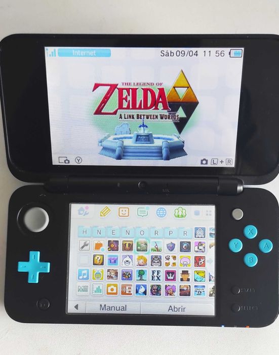 New Nintendo 2DS XL Desbloqueada - Cartão 128 GB -